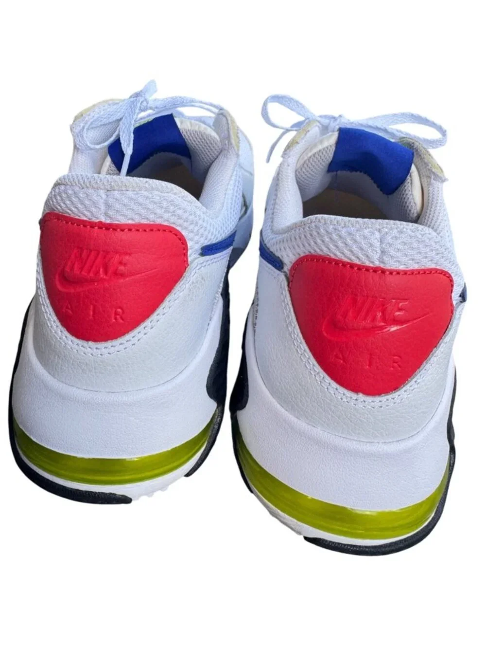 Nike Air Max Excee White Blue Red Mens Sneakers Size 10 CD4165-101 Running